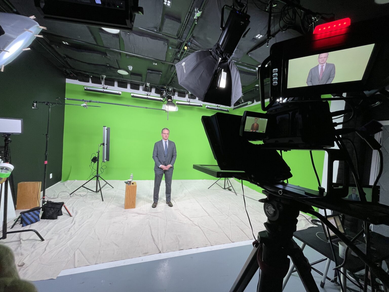 Executive video studio San Francisco, production-ready broadcast environment